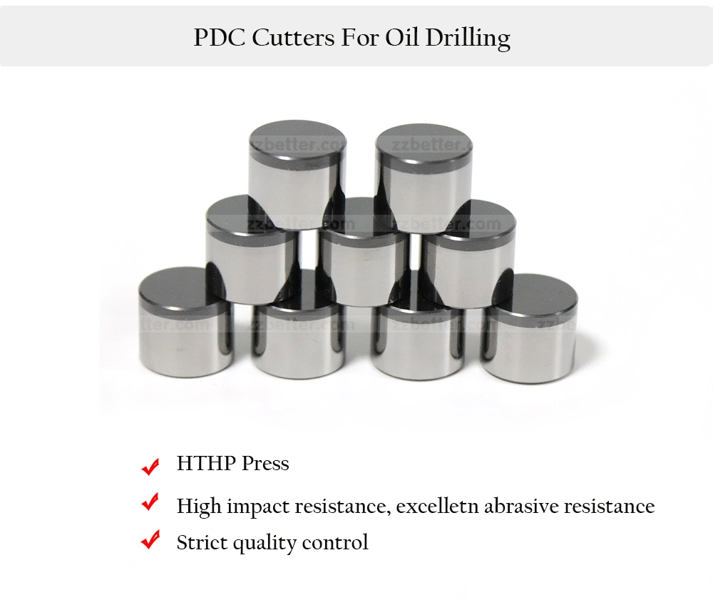 1308 1313 Polycrystalline Diamond Compact Drilling Bits PDC Cutter