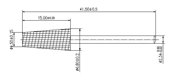 Dust Proof Taper Barrel Tungsten Carbide Nail Drill Bit