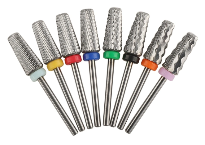 Dust Proof Taper Barrel Tungsten Carbide Nail Drill Bit